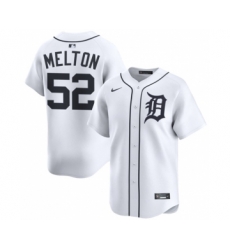 Detroit Tigers 52 Troy Melton White 2024 Home Limited Stitched Baseball Jersey