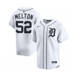 Detroit Tigers 52 Troy Melton White 2024 Home Limited Stitched Baseball Jersey