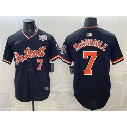 Detroit Tigers 7 Kevin McGonigle Black 2026 Alternate USA 250' Patch Vapor Premier Limited Stitched Baseball Jersey