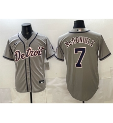 Detroit Tigers 7 Kevin McGonigle Grey Cool Base Stitched Baseball Jersey