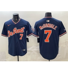 Detroit Tigers 7 Kevin McGonigle Navy 2026 Alternate Vapor Premier Limited Stitched Baseball Jersey