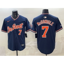 Detroit Tigers 7 Kevin McGonigle Navy 2026 Alternate Vapor Premier Limited Stitched Baseball Jersey