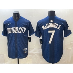 Detroit Tigers 7 Kevin McGonigle Navy City Connect Cool Base Limited Stitched Jersey