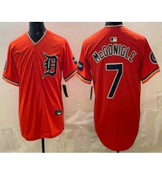 Detroit Tigers 7 Kevin McGonigle Orange Limited Jersey