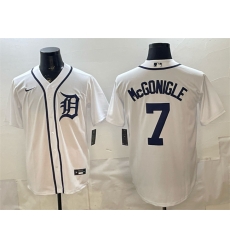 Detroit Tigers 7 Kevin McGonigle White Cool Base Stitched Baseball Jersey