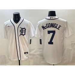 Detroit Tigers 7 Kevin McGonigle White Cool Base Stitched Baseball Jersey
