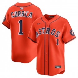 Carlos Correa Houston Astros Alternate Limited Player Jersey Orange White