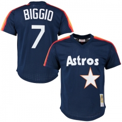 Craig Biggio Houston Astros Mitchell Ness Cooperstown Mesh Batting Practice Jersey Navy