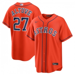 Jose Altuve Houston Astros Alternate Jersey Orange Gray