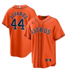 Yordan Alvarez Houston Astros Alternate Player Jersey Orange Yordan Alvarez Houston Astros Alternate Player Jersey Orange
