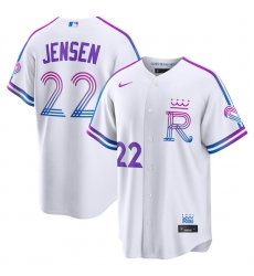 Kansas City Royals 22 Carter Jensen White 2026 City Connect Stadium Stitched Baseball Jersey