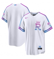 Kansas City Royals Blank White 2026 City Connect Stadium Stitched Baseball Jersey