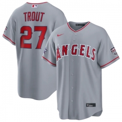 2026 All Star Game Los Angeles Angels Mike Trout Gray Jersey