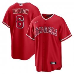 Anthony Rendon Los Angeles Angels Alternate Player Name Jersey Red White