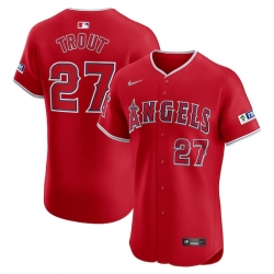 Mike Trout Los Angeles Angels Alternate Elite Player Jersey Red