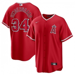 Noah Syndergaard Los Angeles Angels Alternate Player Jersey Red