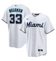 Eric Wagaman Miami Marlins Home Jersey White Eric Wagaman Miami Marlins Home Jersey White