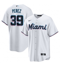 Eury Perez Miami Marlins Home Jersey White Eury Perez Miami Marlins Home Jersey White