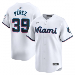 Eury Perez Miami Marlins Home Limited Player Jersey White