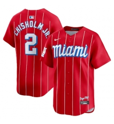 Jazz Chisholm Jr Miami Marlins City Connect Limited Player Jersey Red Jazz Chisholm Jr Miami Marlins City Connect Limited Player Jersey Red