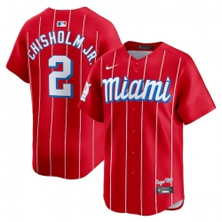 Jazz Chisholm Jr Miami Marlins City Connect Limited Player Jersey Red