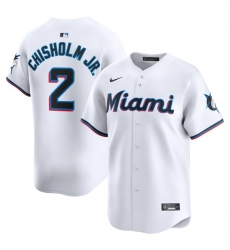 Jazz Chisholm Jr Miami Marlins Home Limited Player Jersey White Jazz Chisholm Jr Miami Marlins Home Limited Player Jersey White