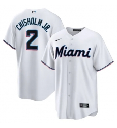 Jazz Chisholm Jr Miami Marlins Home Player Jersey White Jazz Chisholm Jr Miami Marlins Home Player Jersey White