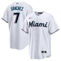 Jesus Sanchez Miami Marlins Home Player Jersey White