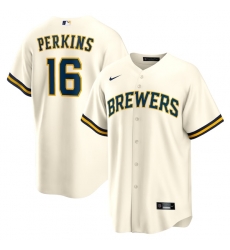 Blake Perkins Milwaukee Brewers Home Jersey Cream Blake Perkins Milwaukee Brewers Home Jersey Cream