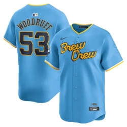 Brandon Woodruff Milwaukee Brewers City Connect Limited Player Jersey Powder Blue