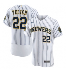 Christian Yelich Milwaukee Brewers Alternate Authentic Player Jersey White