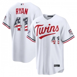 2026 All Star Edition Stars Stripes Minnesota Twins Joe Ryan White Stadium Jersey