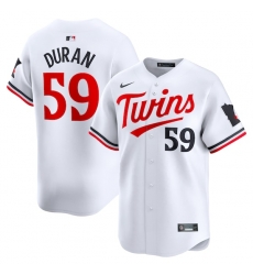 Jhoan Duran Minnesota Twins Home Limited Player Jersey White Jhoan Duran Minnesota Twins Home Limited Player Jersey White
