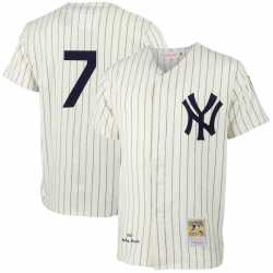 Mickey Mantle New York Yankees 1951 Cooperstown Collection Authentic Jersey Cream