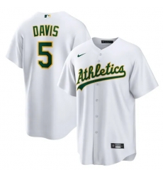J.D. Davis Oakland Athletics Home Jersey White Kelly Green J.D. Davis Oakland Athletics Home Jersey White Kelly Green