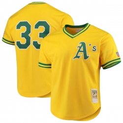 Jose Canseco Oakland Athletics Mitchell Ness Cooperstown Collection Mesh Batting Practice Jersey Gol