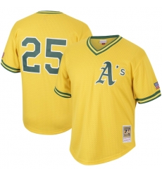 Mark Mcgwire Oakland Athletics Mitchell Ness Cooperstown Collection Mesh Batting Practice Jersey Gol
