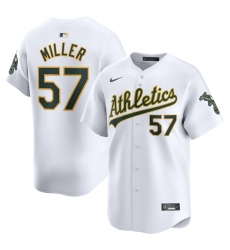 Mason Miller Oakland Athletics Home Limited Player Jersey White Mason Miller Oakland Athletics Home Limited Player Jersey White