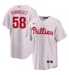 Seranthony Dominguez Philadelphia Phillies Home Player Jersey White