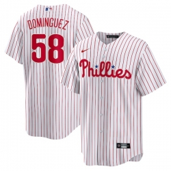 Seranthony Dominguez Philadelphia Phillies Home Player Jersey White