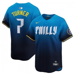 Trea Turner Philadelphia Phillies City Connect Limited Jersey Blue