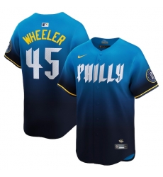 Zack Wheeler Philadelphia Phillies City Connect Limited Jersey Blue Zack Wheeler Philadelphia Phillies City Connect Limited Jersey Blue