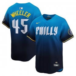 Zack Wheeler Philadelphia Phillies City Connect Limited Jersey Blue