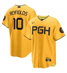 Bryan Reynolds Pittsburgh Pirates 2023 City Connect Player Jersey Gold Bryan Reynolds Pittsburgh Pirates 2023 City Connect Player Jersey Gold