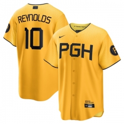 Bryan Reynolds Pittsburgh Pirates 2023 City Connect Player Jersey Gold