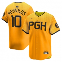 Bryan Reynolds Pittsburgh Pirates City Connect Limited Player Jersey Gold