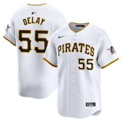 Jason Delay Pittsburgh Pirates Home Limited Player Jersey White