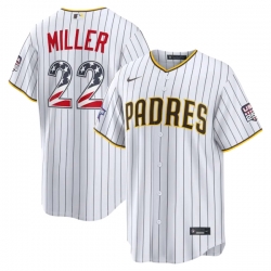 2026 All Star Edition Stars Stripes San Diego Padres Mason Miller White Stadium Jersey
