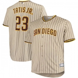 Fernando Tatis Jr San Diego Padres Big Tall Player Jersey Sand Brown White