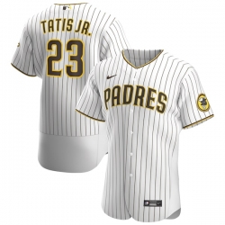 Fernando Tatis Jr San Diego Padres Home Authentic Player Jersey White Brown